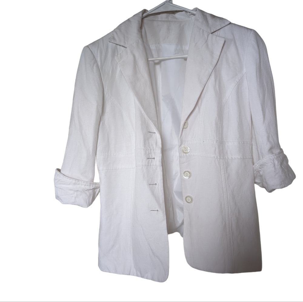 White linen jacket